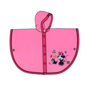 MANTELLINA ANTIPIOGGIA DA BAMBINA CON STAMPA MINNIE WX2001