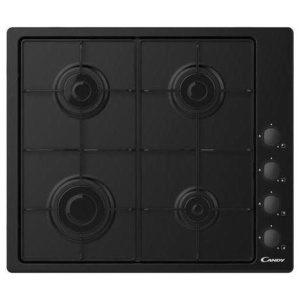Candy chw6lbb piano cottura a gas da incasso 4 fuochi nero