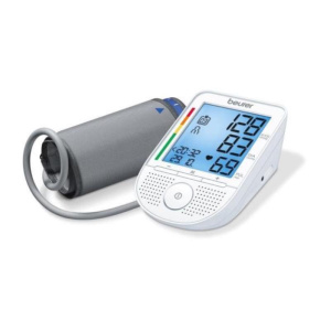 Beurer bm 49 – misuratore di pressione da braccio, metodo oscillometrico, funzione vocale multilingue (it, de, fr, nl), rilevamento aritmie, display xl retroilluminato, memoria per 2 utenti x 60 misurazioni, alimentazione a batterie, dispositivo medico