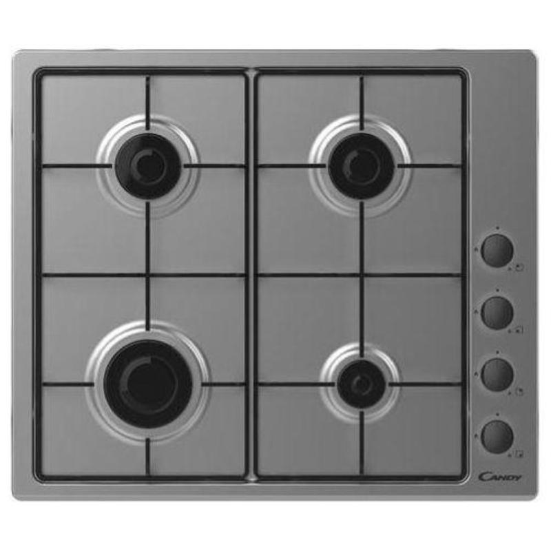 Candy piano cottura a gas 4 zone griglie smaltate accensione elettrica 60 cm inox sempre in perfette condizioni