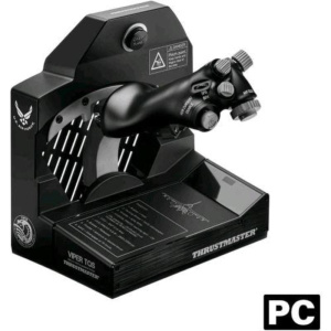 Thrustmaster viper tqs per pc, sistema quadrante manetta in metallo, precisione effetto hall, 21 pulsanti azione, 5 assi, iconiche funzioni chaff/flare, su licenza u.s. air force