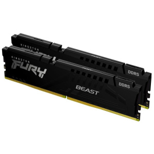 Kingston fury beast expo kit memoria ram 2x32gb tot 64gb 6.000mhz tipologia dimm tecnologia ddr5 cas 30 black