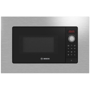 Bosch bel623ms3 serie 4 â? forno a microonde da incasso, 20 l, 800 w, classe a, funzione grill, autopilot 7, 5 livelli di potenza, acciaio inox