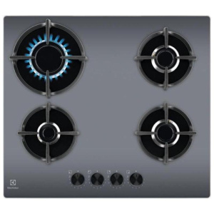 Electrolux egg64272m piano cottura a gas 60 cm 4 fuochi piano in vetro grigio