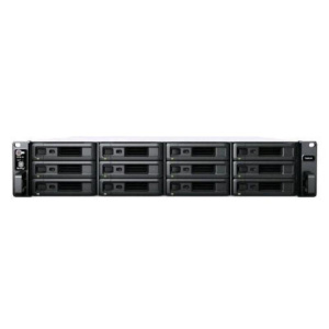 Synology rackstation rs2423+ nas chassis rack 2u amd ryzen v1780b 3.35ghz ram 8gb-12 bay hdd/ssd 2.5/3.5-lan 10/100/1000/10000 mbps colore nero/grigio