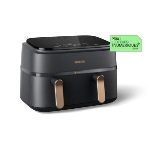 Philips na352-00 friggitrice ad aria airfryer capacita` 9 litri potenza 2750 watt con doppio cestello colore antracite