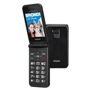 Brondi amico speciale 4g 1.77-2.8“ controllo remoto sos dual sim black metal