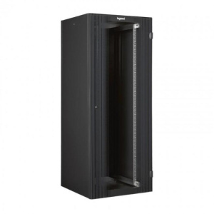 Armadio rack da pavimento legrand 42u 2026x600x60 porta in vetro 2 montanti anteriori ral 7016