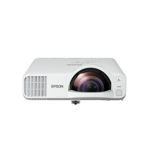 Epson eb-l210sf videoproiettore laser a raggio corto 3lcd 16:9 55-125 compatibile 3d contrasto 2500000:1 lan wi-fi 3 x vga 2 x hdmi altoparlanti 4.000 ansi lumen bianco