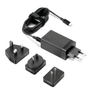 Lenovo travel adapter alimentatore 65w usb-c 100-240 v per thinkbook 14 g2 itl 15 g2 itl thinkpad e14 gen 2 p14s gen 1 yoga slim 7 carbon