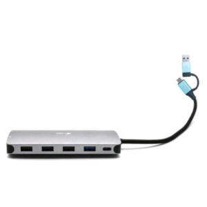 I-tec usb 3.0 usb-c-thunderbolt 3x display metal nano dock with lan power delivery 100w