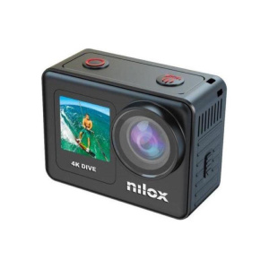Nilox 4k dive videocamera sportiva waterproof fino a 10 mt hd 4k 20 mp display 2 touch screen remote control