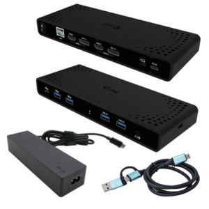 I-tec universal dual 4k display docking station, pd 85w + i-tec usb-c charger 100w