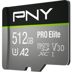 Pny pro elite 512gb micro sdxc classe 10 u3