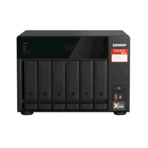 Qnap tvs-675 nas chassis tower zhaoxin kx-u6580 2.5ghz ram 8gb-6 bay hdd/ssd 2.5/3.5-2xrj-45-s.o. qnap turbo system black