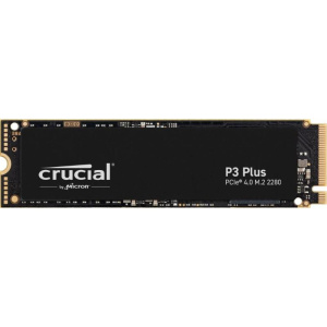 Crucial p3 plus ssd 2tb m.2 2280 nvme pcie 4.0 3d nand fino a 5000mb/s black