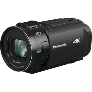 Panasonic hc-vx3e-k videocamera compatta ultra hd 4k, grandangolo 25 mm, zoom ottico 24x, 4k cropping, nero