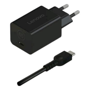 Lenovo 40awgn65eu caricabatterie da rete gan nano 65w usb-c cavo 1.8 mt nero