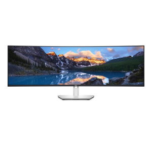 Dell ultrasharp u4924dw led display 124,5 cm (49) 5120 x 1440 pixel 5k ultra hd lcd nero, argento