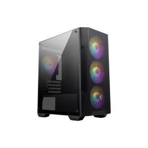 Msi mag forge m100a computer case micro tower nero-trasparente