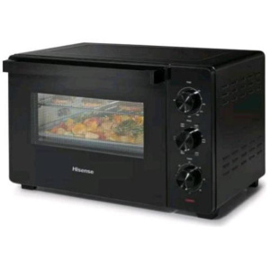 Hisense hom30m fornetto eletrico 1600w 30 lt 3 livelli di cottura luce interna termostato regolabile con timer nero