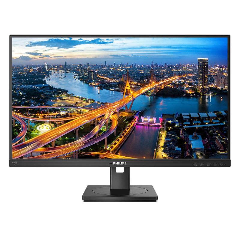 Monitor philips lcd ips led 27 wide 276b1/00 4ms lowblue mm qhd 1000:1 black hdmi dp usb-c lan reg.alt. pivot vesa fino:31/03
