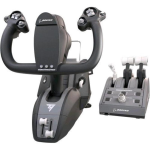 Thrustmaster tca yoke pack boeing edition sistema cloche pendolare e quadrante manetta funzione autopilota xbox e pc