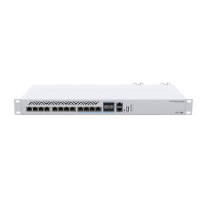 Mikrotik crs312-4c+8xg-rm switch di rete managed l3 10g 8 porte rack mount bianco