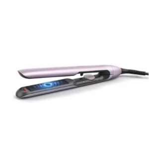 Philips bhs530/00 piastra per capelli con tecnologia termoprotettiva piastre flessibili infuse con olio di argan 2x ionic care display della temperatura innovativo rosa