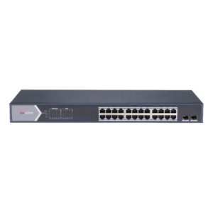 Switch 26p lan gigabit poe hikvision ds-3e1526p-si 24p poe-2p sfp -poe 370w – l2 smart managed fino:30/04