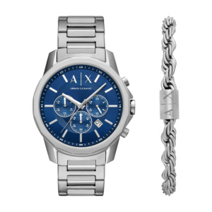 Set Bracciale Orologio Uomo Armani Exchange Banks AX7176SET