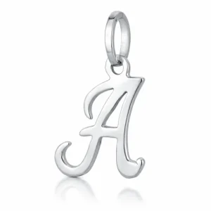 Ciondolo Lettera Iniziale Nome Oro Bianco 803321716023
