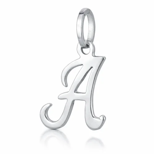Ciondolo Lettera Iniziale Nome Oro Bianco 803321716023