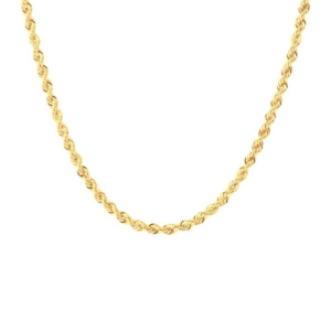 Collana Fune Corda Oro Giallo 18 KT 60 cm