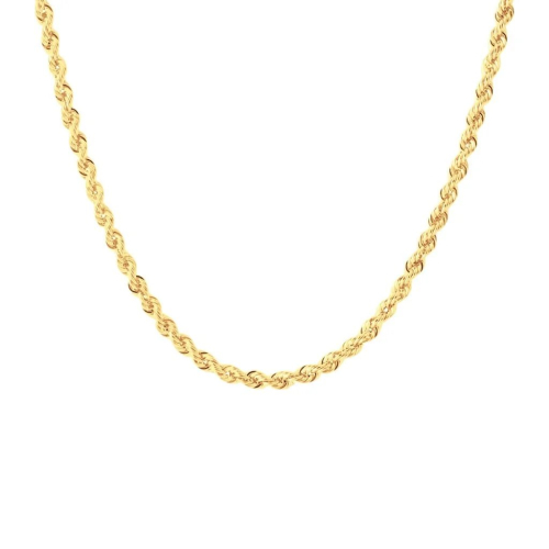 Collana Fune Corda Oro Giallo 18 KT 60 cm