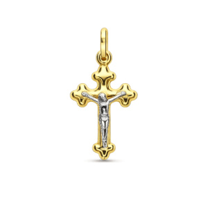 Croce Uomo Oro Giallo e Bianco GL-G21731517