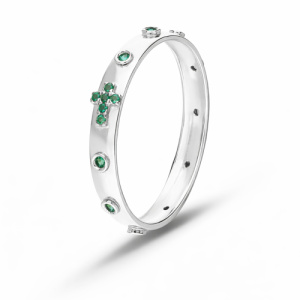 Anello Rosario Donna Oro Bianco GL102361
