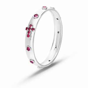Anello Rosario Donna Oro Bianco GL102362