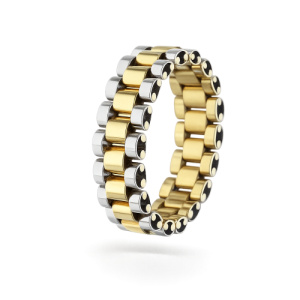Anello Uomo Oro Bianco Giallo GL102454