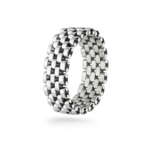 Anello Uomo Oro Bianco GL102455