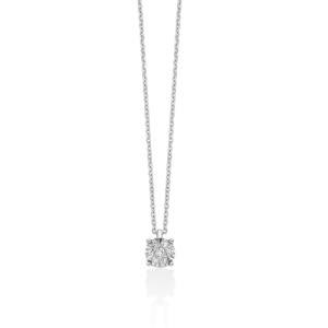Collana Donna Miluna Oro Bianco 18kt Diamanti CLD5326