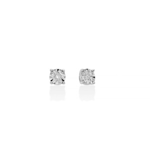 Orecchini Donna Miluna Oro Bianco 18kt Diamanti ERD3364
