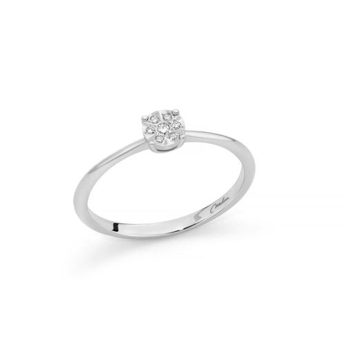 Anello Donna Miluna Oro Bianco 18kt Diamanti LID4205