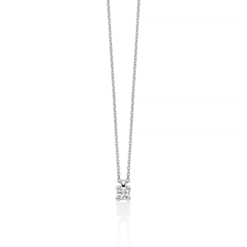 Collana Donna Miluna Oro Bianco 9kt Diamanti CLD5447