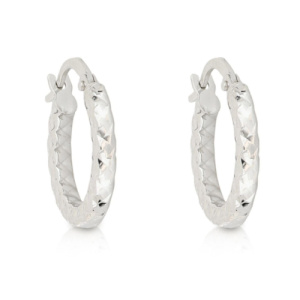 Orecchini a Cerchio Donna in Oro Bianco 803321727727