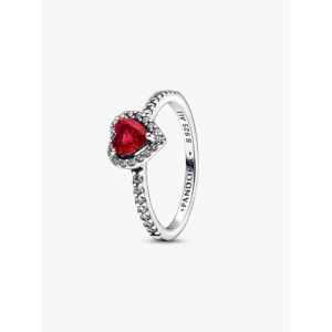 Anello Pandora Cuore in Rilievo Rosso 198421C02