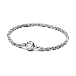 Bracciale Pandora Maglia Doppia Intrecciata con Chiusura a Sfera 593757C00