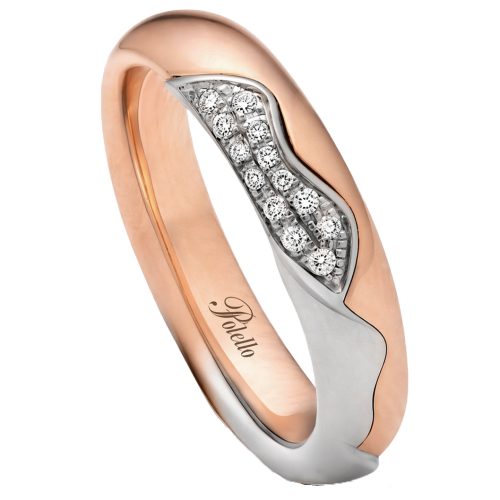 Fede Nuziale Polello Collezione Petalo d'Amore 3400DRPT