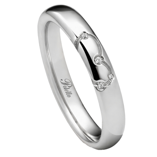 Fede Nuziale Polello Collezione Petalo d'Amore 3409DPT
