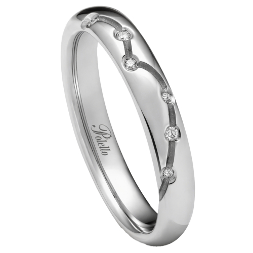 Fede Nuziale Polello Collezione Petalo d'Amore 3410DPT